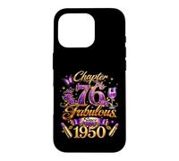 Chapter 76 Fabulous Since 1950 76th Birthday Women Girls Coque pour iPhone 16 Pro