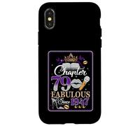 Chapter 79 Fabulous Since 1947 79th Birthday Women Girls Coque pour iPhone X/XS