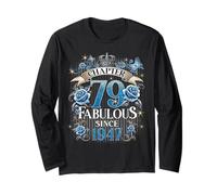 Chapter 79 Fabulous Since 1947 Roses 79th Birthday Women Manche Longue