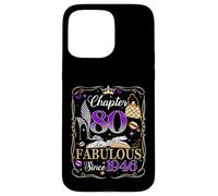 Chapter 80 Fabulous Since 1946 High Heel 80th Birthday Women Coque pour iPhone 15 Pro Max