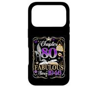 Chapter 80 Fabulous Since 1946 High Heel 80th Birthday Women Coque pour iPhone 17 Pro
