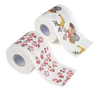 Chapter Seven Papier toilette de Noël, papier toilette amusant, décoration de salle de bain de Noël (2 rouleaux)