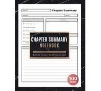 Chapter Summary Notebook: Study Revision Sheets for College and High School Students | 100 Double-Sided Pages
