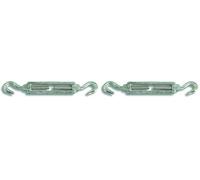 Chapuis 350/5Z Tendeur 2 crochets acier zingue 25 kg pour Câble D 5 mm, Inconnu (Lot de 2)