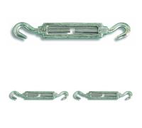 Chapuis 350/8Z Tendeur 2 crochets acier zingue 130 kg pour Câble D 9 mm, Gris (Lot de 3)