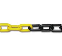 Chapuis 605/8JN Chaîne Signalisation Polyéthylène, Jaune/Noir, Ø 8 mm