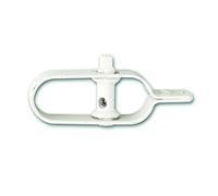 Chapuis 870/2BL, Raidisseur, blanc, Tendeur Grillage, clôture pour Jardin, poteaux, Corde à Linge, Indispensable pour tendre d’acier, Pour fil de tension, Diam. 3,5 mm, Longueur 95 mm, 1 Paquet