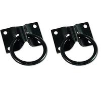 Chapuis 8907ZN Platine avec Anneau, Noir, 70 x 45 mm (Lot de 2)