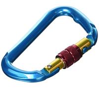 Chapuis 912AB Mousqueton à Linguet avec Vis de Sécurité Aluminium Anodisé Charge de Travail Indicative, Bleu, 110 mm/Ø 11 mm