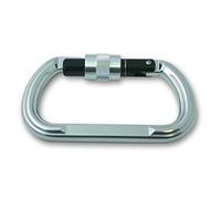 Chapuis 915AG Mousqueton à Linguet avec Vis de Sécurité Aluminium Anodisé Charge de Travail Indicative, Gris, 110 mm/Ø 11 mm