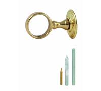 Chapuis AR00 Anneau laiton poli verni Diamètre 35 mm pour Corde Diamètre 32 mm