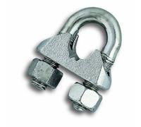 Chapuis BAR10 - Lot de 25 Serre-câbles étrier acier zingue pour Câble D 5 mm