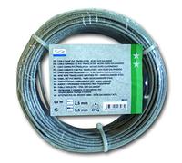 Chapuis BCC1 Câble gainé PVC-Acier galvanisé-Charge de travail indicative 67 kg-Diamètre 2,5/3,5 mm-Longueur 50 m, Gris