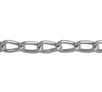 Chapuis BG112 Chaîne soudée Torse Acier Zingué 24 kg Diamètre 2 mm bobine de 12 m Gris