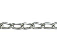 Chapuis BG4 Chaîne soudée Torse Acier Zingué 72 kg Diamètre 3,5 mm bobine de 25 m Gris