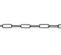 Chapuis BL01 Chaîne Lustrerie-décoration - fil Acier rond - charge de travail Indicative 5 kg - Diamètre 2 mm - bobine de 25 m, Noir