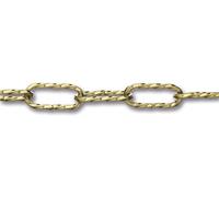 Chapuis BL18 Chaîne Lustrerie-décoration - fil Acier Torsadé Laitonné - charge de travail Indicative 10 kg - Diamètre 2, mm - bobine de 25 m, Dore