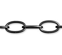 Chapuis BL25 Chaîne Lustrerie Décoration Fil Acier Charge de Travail Indicative, Noir, 25 m/Ø 3,8 mm