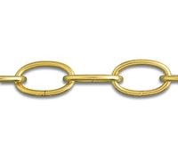 Chapuis BL6 Chaîne Lustrerie Décoration Fil Acier Charge de Travail Indicative, Dore, 25 m/Ø 2,8 mm