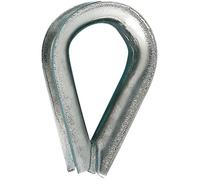 CHAPUIS - Blister 2 Cosses câble coeur acier zingué Ø4mm