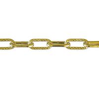 Chapuis, Chaîne lustrerie-décoration, Fil acier martelé laitonné, Charge de travail indicative 8 kg, Diam. 2 mm, Bobine de 25 m, Lustrerie, Fil Torsadé Pour Un Aspect Décoratif, Décoratif, Décoration