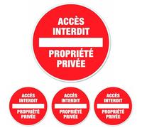 Chapuis DS11 Disque pvc adhésif D170 mm Propriété privée (Lot de 4)