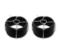 Chapuis FGN08 Fil Acier Plastifié, Noir, 75 m/Ø 0,8 mm (Lot de 2)