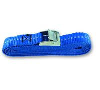 Chapuis GAB07 Lot de 2 Sangles Polypropylène avec came à griffes - tension maximale d'utilisation 71 kg - largeur 25 mm - Longueur 2, 5 m - Bleu, Set de 2 pièces