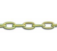 Chapuis LVBF20 Chaîne soudée forçat acier laitonne 24 kg D 2 mm L 2,5 m