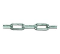 Chapuis - Chaîne Soudée Maille Longue - Acier Zingué - Charge de Travail Indicative 30 kg - Diamètre 2,5 mm - Longueur 2,5 m - aux Normes de Qualité et Sécurité