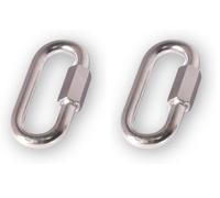 Chapuis, Maillon de jonction, Acier zingué, Pour chaîne Diam. 8 mm, Utilisé pour relier 2 chaînes entre elles ou tout autre objet à une chaîne, Facile à Utiliser (Lot de 2)