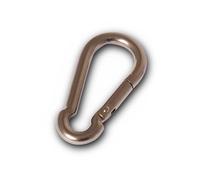 Chapuis - Mousqueton Pompier - Acier Inoxydable - Charge de Travail Indicative 100 kg - Diamètre 5 mm - Longueur 50 mm - aux Normes de Qualité et Sécurité