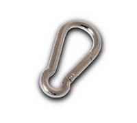 Chapuis - Mousqueton Pompier - Acier Zingué - Diamètre 5 mm - Longueur 50 mm - Grande Durabilité - Intérieur/Extérieur - aux Normes de Qualité et Sécurité