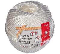 Chapuis PPV2 Ficelle polypropylène 99 kg T 2/700 D 2,5 250 g 80 m Blanc