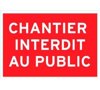 Chapuis PSR3 Panneau pvc adhésif 275 x 190 mm Chantier inter public