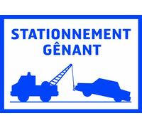 Chapuis PSR5 Panneau pvc adhésif 275 x 190 mm Stationnement gênant