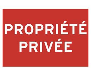 Chapuis PSR7 Panneau pvc adhésif 275 x 190 mm Propriété privée