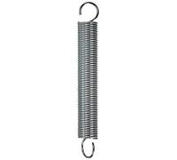 Chapuis RST4 Ressort de traction - Acier galvanisé - charge de travail Indicative 6 kg - Diamètre extérieur 15 mm - diamètre fil 1,5 mm - Longueur 110 mm, Gris