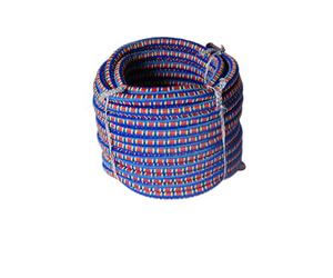 Chapuis - Sandow Couleur - Caoutchouc Elastique - Gaine Tressée - Résistance à la Rupture Indicative 102 kg - Diamètre 8 mm - Longueur 10 m - Haute Fiabilité