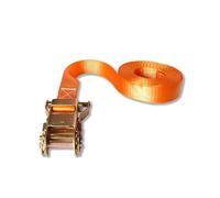 Chapuis - Sangle Polyester avec Tendeur à Cliquet - Tension Maximale d'Utilisation 400 kg - Largeur 35 mm - Longueur 6 m - Haute Résistance - Arrimage - Orange