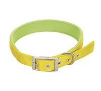 CHAPUIS SELLERIE Collier pour Chien Sangle Confort Nylon Jaune Largeur 20 mm, Longueur 45 cm, Taille M