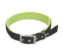 CHAPUIS SELLERIE Collier pour Chien Sangle Confort Nylon Noir Largeur 25 mm, Longueur 55 cm, Taille L