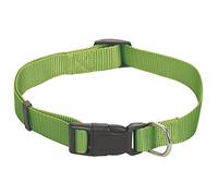 CHAPUIS SELLERIE Collier pour Chien Sangle Réglable Nylon Vert 20 mm 35-60 cm, Taille M