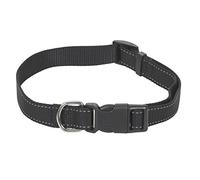 CHAPUIS SELLERIE Collier pour Chien Sangle Renforcée Réglable Nylon Noir larg 40mm, long 61-74cm