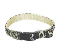 CHAPUIS SELLERIE Collier pour Chien Velours/Nylon Léopard Largeur 20 mm, Longueur 45 cm, Taille M