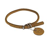 CHAPUIS SELLERIE Collier Rond en Cuir pour Chien Marron 10 mm 39-47 cm