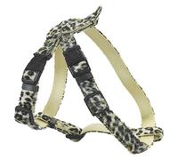 CHAPUIS SELLERIE Harnais pour Chien Velours Leopard 25 mm 60-70 cm, Taille L