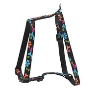 CHAPUIS SELLERIE Harnais Réglable pour Chien Nylon Pattes Noir 25 mm 70-90 cm, Taille L