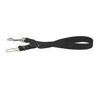 CHAPUIS SELLERIE Laisse pour Chien Sécurité Voiture Nylon Noir Largeur 20 mm, Longueur 1 m