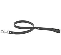 CHAPUIS SELLERIE Laisse pour Chien Simili Cuir Noir Largeur 15 mm, Longueur 1 m, Taille S